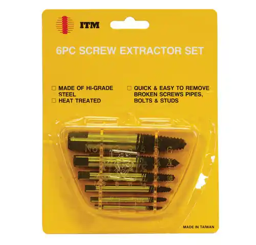 Time-Limited 7 Screw Extractor Screw Extractor, Qty 1