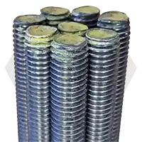 Authentic 5/8"-11 x 6 ft F1554 Grade 55 S1 Threaded Rod, Hot-Dipped Galvanized HDG, Made in USA, Qty 8