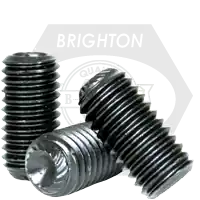 M20-2.50 x 35 mm Socket Set Screws, Knurled Cup Point, Metric Class 45H, Thermal Black Oxide, ISO 4029, Qty 300 Shop Now