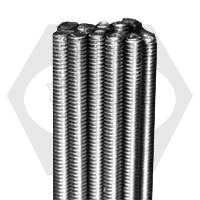 Buy Online 2"-4 1/2 x 6 ft Unc A307 Grade A All Thread Rods Zinc Cr+3, Qty 1