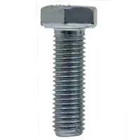 1 1/8"-7 x 3 1/2" Hex Cap Screws, Grade 5, Zinc Cr+3, Full Thread, Made in China, Qty 25 Direct From Factory