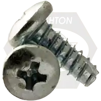 10-16 x 3/8" Thread-Cutting Screws, Phillips Pan Head, Type 25 (BT), Zinc Cr+3, Full Thread, Qty 9000 Secure Checkout