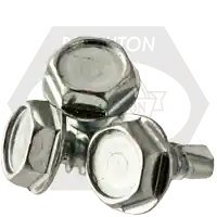 10 x 3/4" Self-Drilling Screws, Unslotted Indent Hex Washer Head HWH, Serrated, 3 PointFull Thread, Qty 6000 Super Sale