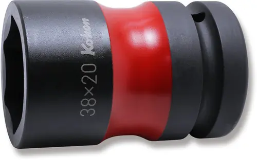 Ko-ken PW8P-38X20 1 Sq. Dr. Rear Wheel Nut Socket 38 x 20mm Hex x Square 83mm Color coded Deal