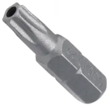 Crafted 7/32" x 1" Hex Tamper Bit Tamper Proof Screwdriver Bits, Qty 25