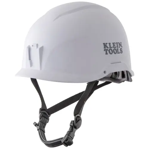 Professional Grade Klein Tools 60145 Safety Helmet, Non-Vented Class E, White