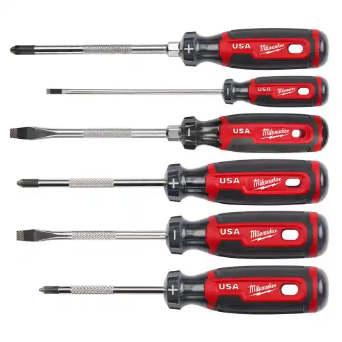 Fresh Stock Milwaukee Tool MT200-6 6 PC. Cushion Grip Screwdriver Set (USA)