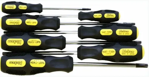 Don't Miss Out Ko-ken 168T/7(TH) 7 Piece Tamper-Resistant TORX Screwdriver T10H-T40H