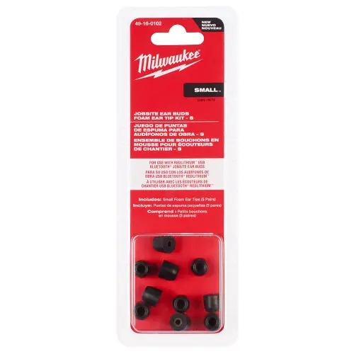 Best Price Milwaukee Tool 49-16-0102 Jobsite Earbuds Foam Ear Tip Kit - S