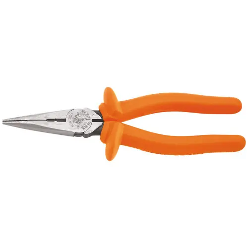 Place Order Klein Tools D203-8-INS Long Nose Pliers, Insulated, 8-Inch