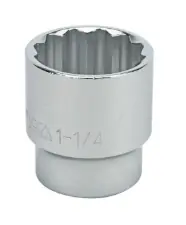 9/16" Standard 12 Point 1/2" Drive SAE Socket, Qty 1 Best Choice