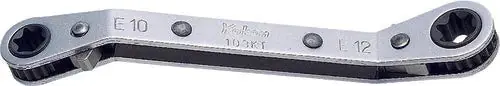Latest Ko-ken 103KT-E14XE16 Reversible Ratcheting Ring Wrench TORX E14xE16 - Length 139mm