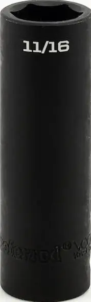 Get Yours 13/16" Deep Impact 6 Point Impact 1/2" Drive SAE Socket, Qty 1