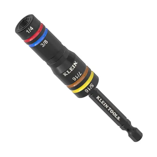 Final Sale Klein Tools 651QS Quad-4 Heavy-Duty Impact Flip Socket, SAE