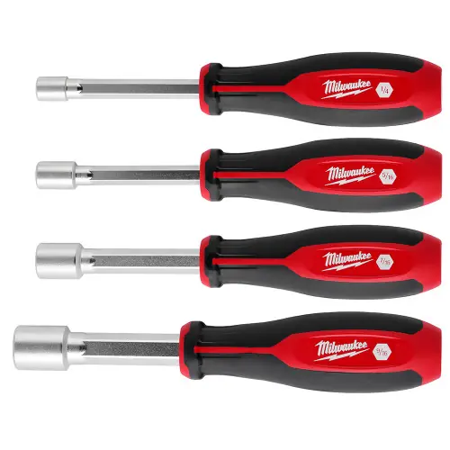 Milwaukee Tool 48-22-2444 4pc SAE HollowCore Nut Driver Set In Demand