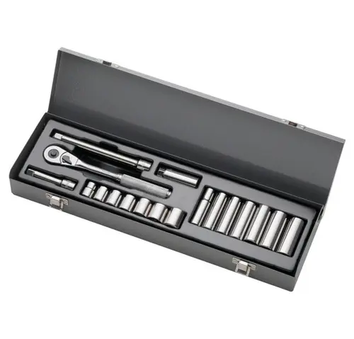 Markdown 3/8" Drive 22 Piece Metric (Arm 44-326A) USA Socket Master Set, Qty 1
