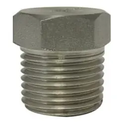 Midland Metal 63635B1 Barstock Hex Head Plug, 1 in MPT, Stainless Steel, 1000/3000 lb Mega Sale