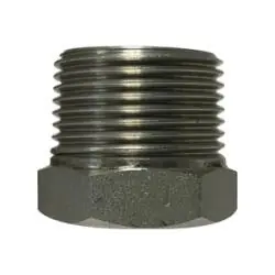 Clearance Midland Metal 62518B1 Barstock Hex Bushing, 1-1/4 in MPT x 1 in FPT, Stainless Steel, 1000/3000 lb