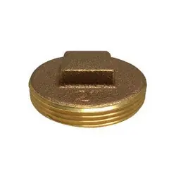 Best Seller Midland Metal 970298 Raised Square Head Cleanout Plug, 1 in MIP, Brass