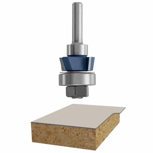 Bosch 85414M 7/8 In. x 5/16 In. Carbide Tipped 4-Flute Flush Trim Assembly Bit Budget
