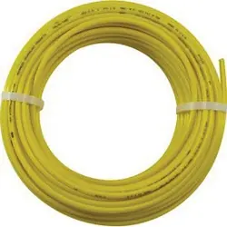 Certified Midland Metal 73203Y-NB Tubing, Polyethylene, 1/4-in OD, 100 ft L, Yellow, No Box