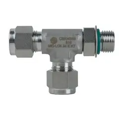 Limited Time Midland Metal Mid-Lok SSC6804101010 Run Tee, 5/8-in Tube x 5/8-in Male Adjustable O-Ring Boss x 5/8-in Tube