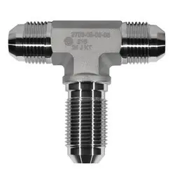 Trusted Brand STAINLESS ADAPTERS SS2703-08-08-08 Bulkhead Union Branch Tee, 1/2-in Male JIC x 1/2-in Male JIC x 1/2-in Male JIC, Stainless Steel