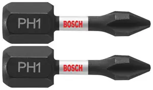 Bosch ITPH1102 2 pc. Impact Tough 1 In. Phillips 1 Insert Bits (2 Pack) Best Price