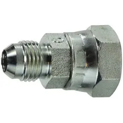 Luxury Midland Metal 7004-04-02 Adapter, 1/4-in Male JIC x 1/8-in Female BSPP Swivel, Steel