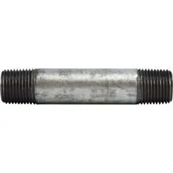 New Arrival Midland Metal 58066 Pipe Nipple, 1/2 in MPT x 1/2 in MPT, 4 in L, Steel, Galvanized, SCH 80 Schedule