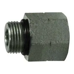 Certified Midland Metal 6410O2010 Reducer/Expander, 1-1/4-in Male O-Ring Boss x 5/8-in Female O-Ring Boss, Steel