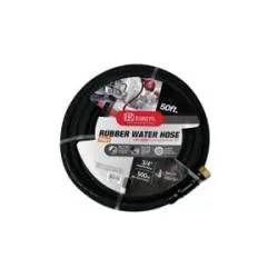 Weekend Sale Buchanan Rubber AVAWB-075-150GH50 Water Hose with Fittings, 3/4 in Nominal, 50 ft L, 150 psi, Rubber Tube, Black