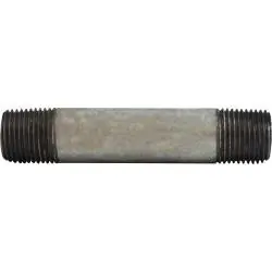 Midland Metal 56433 Welded Pipe Nipple, 3/8 in MPT x 3/8 in MPT, 36 in L, Steel, Galvanized, SCH 40 Schedule Seasonal Sale