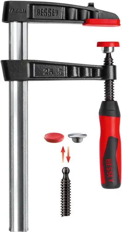 Don't Miss Out Bessey TG7.048+2K Clamp, woodworking, F-style, 2K handle, replaceable pads, 7 In. x 48 In., 1320 lb, 1 Pack
