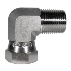 STAINLESS ADAPTERS SS1501-08-08 90-deg Swivel Elbow, 1/2-in Male NPTF x 1/2-in Female NPSM Swivel, Stainless Steel Limited Offer