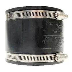 Hot Deal Midland Metal 195461 Flexible Coupling with Stainless Steel Band, 5 in 5 in, Rubber, SCH 40 Schedule