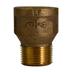 Midland Metal 44621LFUSA Extension Piece, 1/2-in Female NPT x 1/2-in Male NPT, Lead-Free Brass Clearance