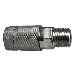 Midland Metal 99853 ARO 210 Interchange Male Coupler, 3/8-in Body, 3/8-in Male NPT, Steel Trending
