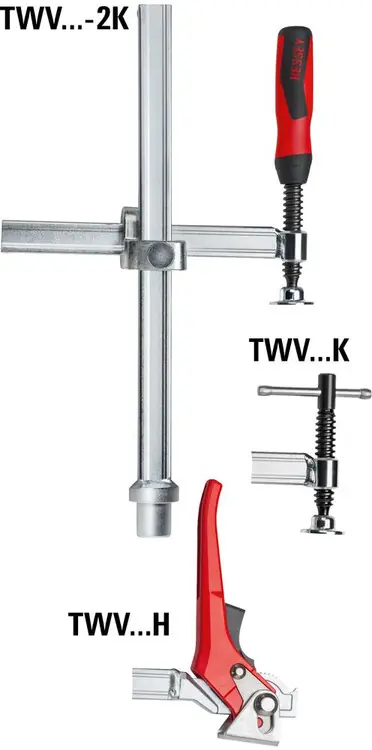 Last Chance Bessey TWV28-30-17K Table Clamp, variable, T-bar, std pad, 1 Pack