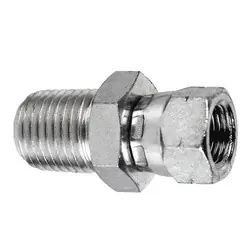 Midland Metal 7034-12-12 Swivel Adapter, 3/4-in Male NPTF x 3/4-in Female BSPP Swivel, Steel Certified