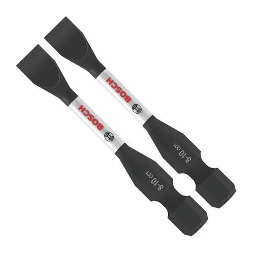 Time-Limited Bosch ITDSL810202 2 pc. Driven 2 In. Impact Slotted 8-10 Power Bits (2 Pack)