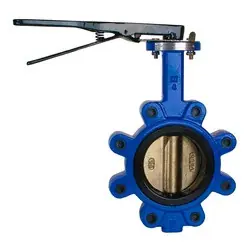 Midland Metal 9660L12ABE Lug-Style Butterfly Valve, 12-in Nominal, Ductile Iron Body, Aluminum Bronze Disc, EPDM Seat Professional Grade
