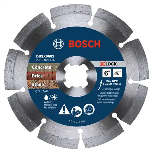 Bosch DBSX0602 6 In. X-LOCK Segmented Rim Diamond Blade Super Sale