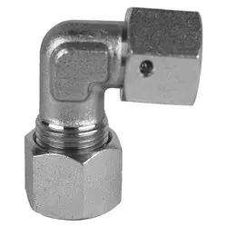 Midland Metal D6500-S16-S16 90-deg Swivel Elbow, S16 Metric Bite Type x S16 Female Metric Swivel, Steel Mega Sale