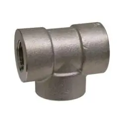 Premium Midland Metal 103250 Pipe Tee, 1/8 in FPT x 1/8 in FPT x 1/8 in FPT, Stainless Steel, 3000 lb