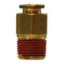 Time-Limited Midland Metal 20057A Male Adapter, 3/8-in Push-to-Connect x 1/8-in Male NPT, Brass