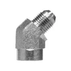 Midland Metal 250564 45-deg Elbow, 3/8-in Male JIC x 1/4-in Female NPTF, Steel While Supplies Last