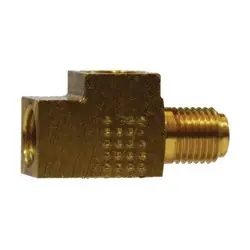 Cheap ANDERSON METALS 08610 Trailer Brake Tee, 1/4-in Inverted Flared x 3/16-in Inverted Flared x 1/4-in MPT, Brass