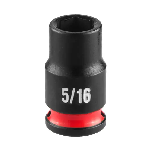 Clearance Milwaukee 49-66-6004 SHOCKWAVE Impact Duty 1/4" Drive 5/16" Standard 6 Point Socket