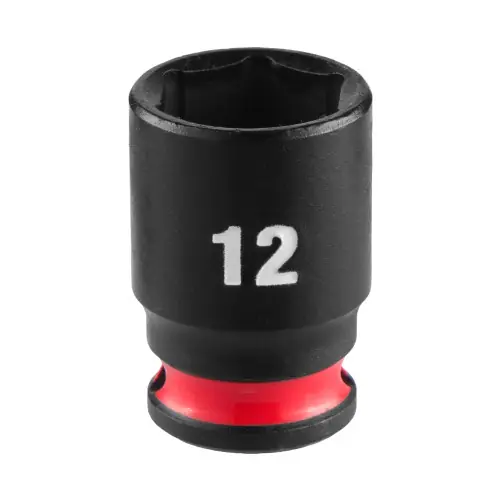 Fast Shipping Milwaukee 49-66-6032 SHOCKWAVE Impact Duty 1/4" Drive 12MM Standard 6 Point Socket
